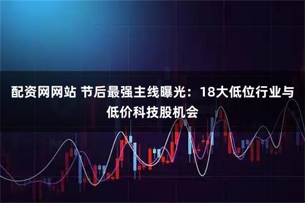 配资网网站 节后最强主线曝光：18大低位行业与低价科技股机会